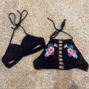 2 PINK swimsuit tops